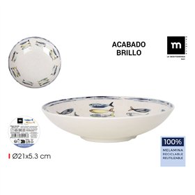 Deep Plate Alfares PEIXE 21 x 5,3 cm (24 Units)