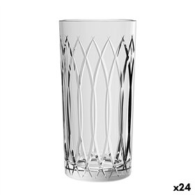 Glass La Mediterránea Phasai seu Transparent Glass 460 ml (24 Units)