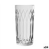 Glass La Mediterránea Phasai seu Transparent Glass 460 ml (24 Units)