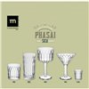 Glass La Mediterránea Phasai seu Transparent Glass 460 ml (24 Units)