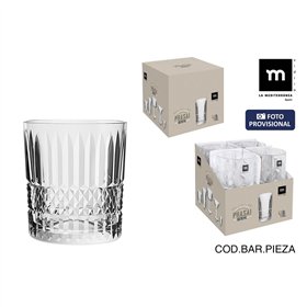 Glass La Mediterránea Phasai geneve Transparent Glass 350 ml (24 Units)