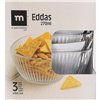 Set of bowls La Mediterránea Eddas Transparent Glass 270 ml 3 Pieces (12 Units)