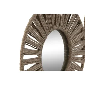 Table Mat Privilege Brown wicker Ø 25 cm (12 Units)