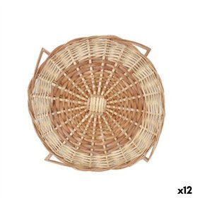 Table Mat Privilege Brown wicker Ø 35 cm (12 Units)