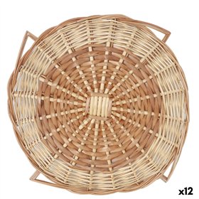 Table Mat Privilege Brown wicker Ø 40 cm (12 Units)