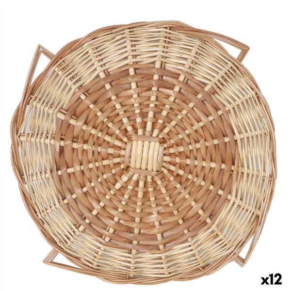 Table Mat Privilege Brown wicker Ø 40 cm (12 Units)