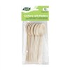 Set of Spoons Algon Brown Wood 13,8 cm 12 Pieces (24 Units)