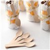 Set of Spoons Algon Brown Wood 13,8 cm 12 Pieces (24 Units)