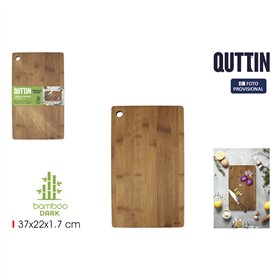 Cutting board Quttin Dark brown 37 x 22 x 1,7 cm (18 Units)
