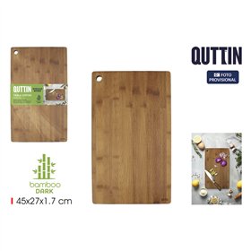 Cutting board Quttin Dark brown 45 x 27 x 1,7 cm (12 Units)