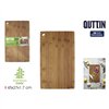 Cutting board Quttin Dark brown 45 x 27 x 1,7 cm (12 Units)