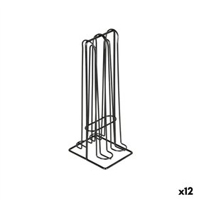 Coffee Capsule Organiser Quttin Black Iron (12 Units)