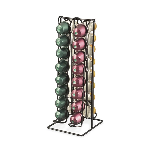 Coffee Capsule Organiser Quttin Black Iron (12 Units)