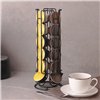 Coffee Capsule Organiser Quttin Black Iron 11,5 x 33 cm (12 Units)