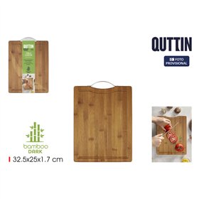 Cutting board Quttin Dark brown 32,5 x 25 x 1,7 cm (12 Units)