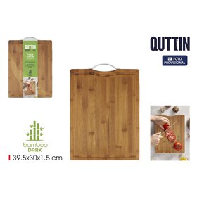 Cutting board Quttin Dark brown 39,5 x 30 x 1,5 cm (12 Units)
