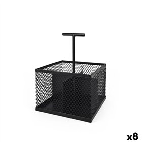 Organiser My Bar Black Metal 16 x 16 x 21,5 cm (8 Units)