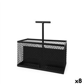 Organiser My Bar Black Metal 20,5 x 10,3 x 21,5 cm (8 Units)