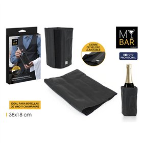 Bottle Cooler My Bar Black 38 x 18 cm (24 Units)