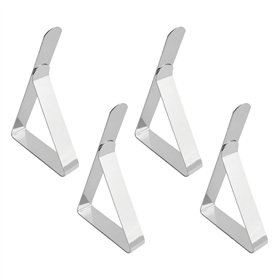 Tablecloth Clip My Bar Silver 7,4 x 4,5 x 1,2 cm 4 Pieces (24 Units)