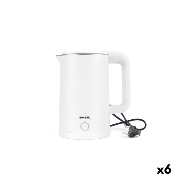 Kettle Basic Home White 1500 W 2 L (6 Units)