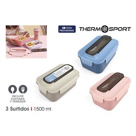 Lunch box ThermoSport Rectangular 1,5 L (12 Units)