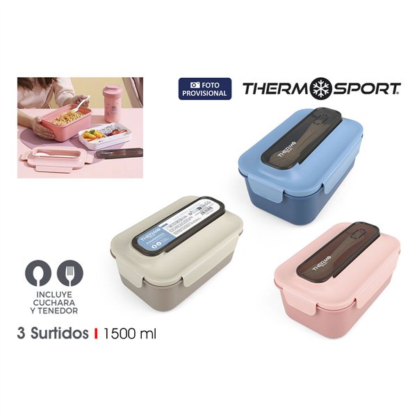 Lunch box ThermoSport Rectangular 1,5 L (12 Units)