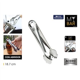 Ice Tongs My Bar Silver Stainless steel 18,7 x 3,5 x 2 cm (24 Units)
