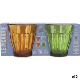 Set of glasses Duralex Picardie Multicolour Glass 250 ml 4 Pieces (12 Units)