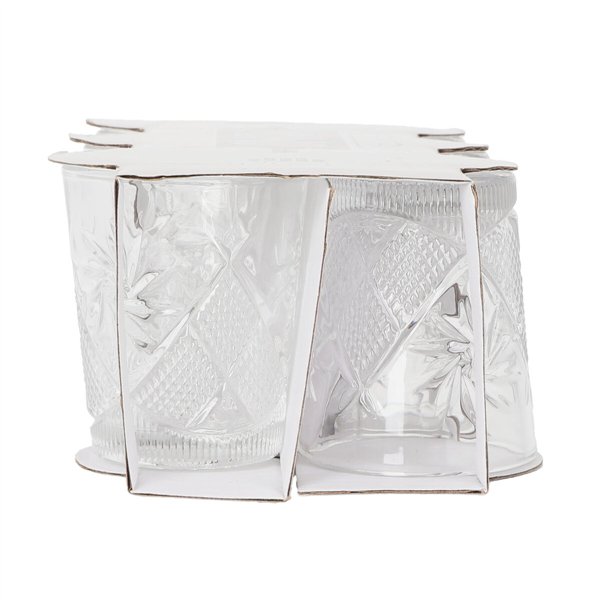 Set of Shot Glasses La Mediterránea Oman Transparent Glass 6 Pieces (18 Units)