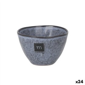 Bowl La Mediterránea Nebula Grey Ceramic 250 ml (24 Units)