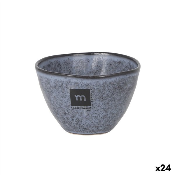 Bowl La Mediterránea Nebula Grey Ceramic 250 ml (24 Units)