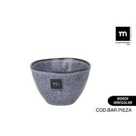 Bowl La Mediterránea Nebula Grey Ceramic 250 ml (24 Units)
