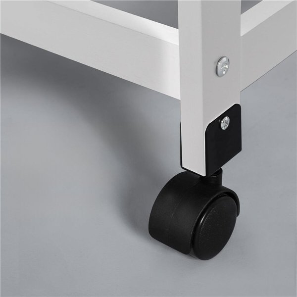 Vegetable trolley MobleKit White Brown Wood Metal 37 x 37 x 76 cm (2 Units)