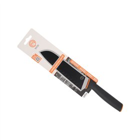 Kitchen Knife MasterChef SANTOKU Black Silver Stainless steel 18 cm (12 Units)