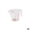 Measuring Jug MasterChef Plastic 500 ml Transparent (12 Units)