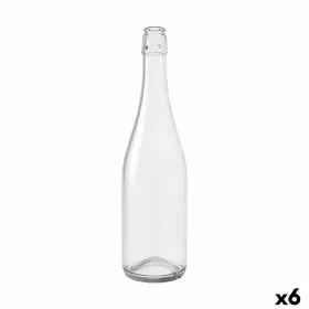 Lunch box Quttin Textury Transparent Borosilicate Glass 900 ml (6 Units)