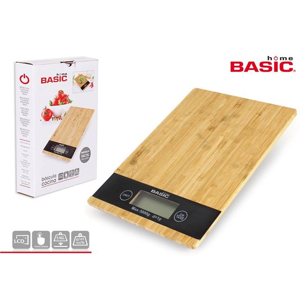 Digital Kitchen Scale Basic Home Brown Black (6 Units)