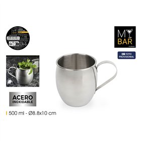 Jug My Bar COCKTAIL Silver Steel 500 ml (12 Units)