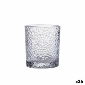 Lunch box Borgonovo Igloo lines Blue Transparent Glass 800 ml (12 Units)