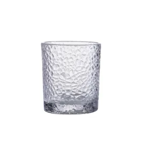 Lunch box Borgonovo Igloo lines Blue Transparent Glass 800 ml (12 Units)
