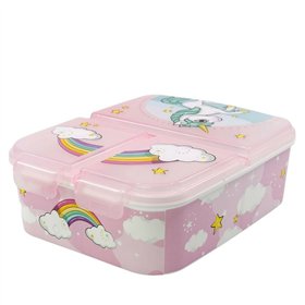 Lunchbox with Cutlery Comparment Stor Unicorn Rainbow (6,7 x 16,5 x 19,5 cm)