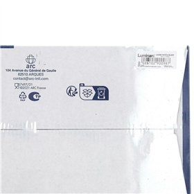 Set of Mugs with Saucers Luminarc 04998 (12 pcs) White Glass 220 ml (12 Pieces)