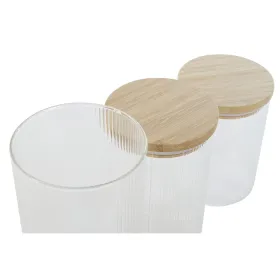 Set of 5 lunch boxes Quid Frost Transparent Glass (5 Units)