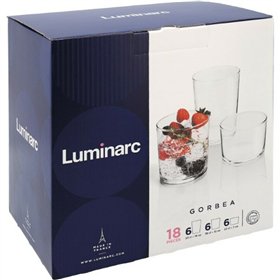 Set of glasses Luminarc Gorbea Transparent Glass 6 Pieces (18 pcs)