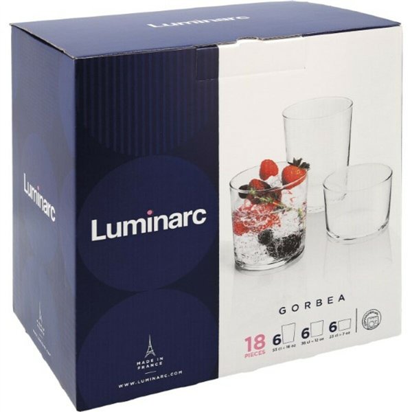Set of glasses Luminarc Gorbea Transparent Glass 6 Pieces (18 pcs)