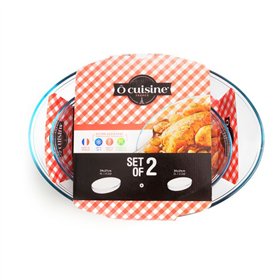 Set of Oven Dishes Ô Cuisine 334SA06 Transparent Glass