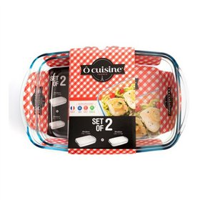 Set of Oven Dishes Ô Cuisine 334SA05 Transparent Glass