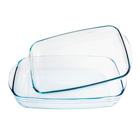 Set of Oven Dishes Ô Cuisine 334SA05 Transparent Glass