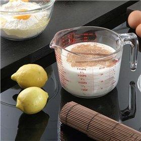 Measuring Jug Ô Cuisine Transparent Glass 1 L